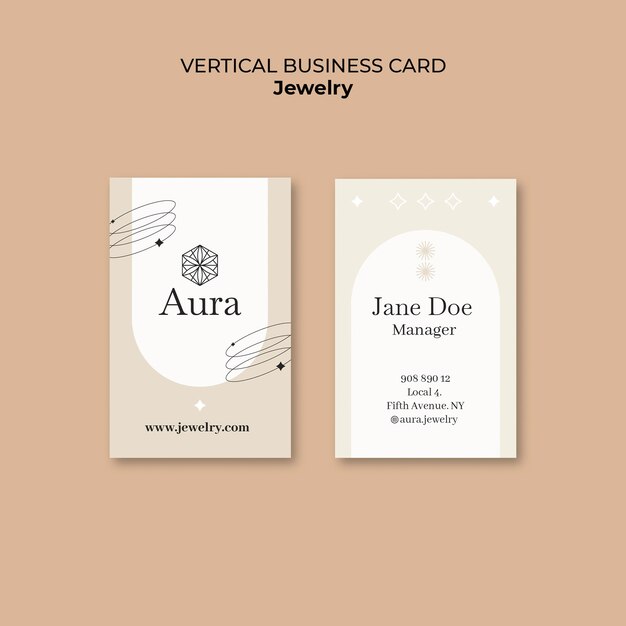 plantilla de negocio de joyería