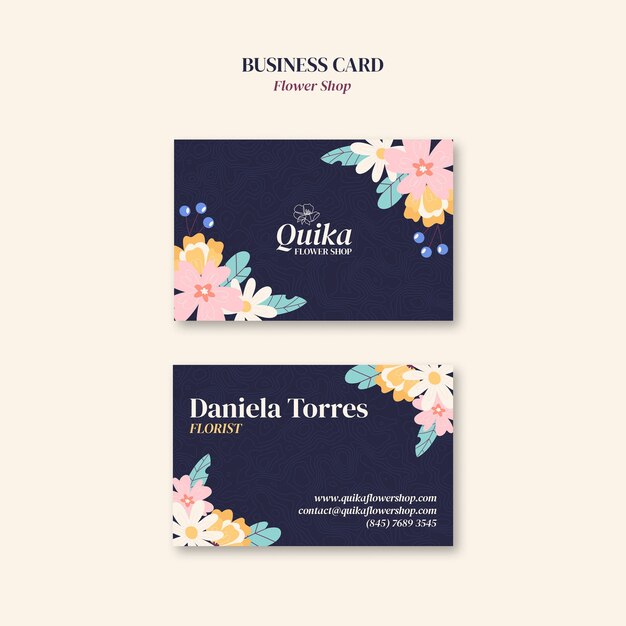 plantilla de negocio de la tienda de flores