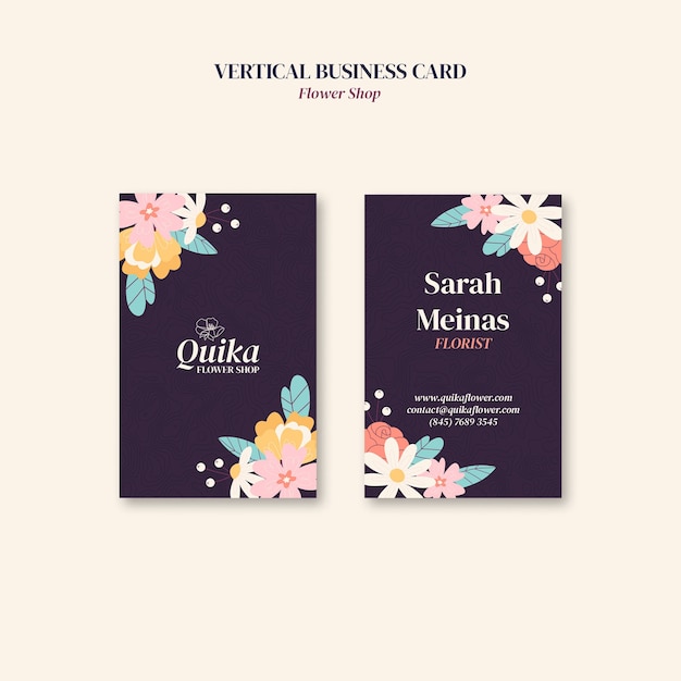 plantilla de negocio de la tienda de flores