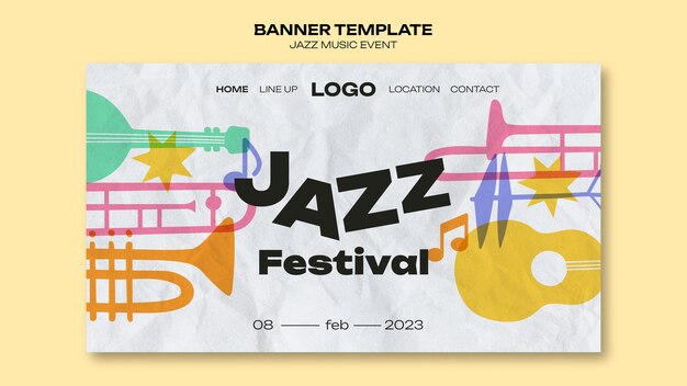 Plantilla de página de destino de festival de música