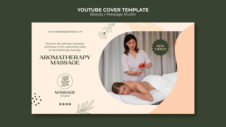 PSD gratuito plantilla de portada de belleza de youtube