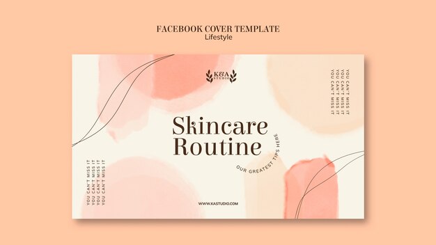 Plantilla de portada de facebook de belleza