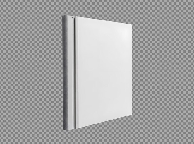 plantilla de portada de libro blanco aislado