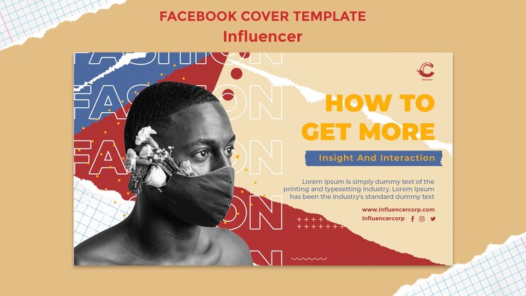 PSD gratuito plantilla de portada de redes sociales de influencer y personalidad de medios