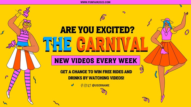 PSD gratuito plantilla de portada de youtube de entretenimiento de carnaval