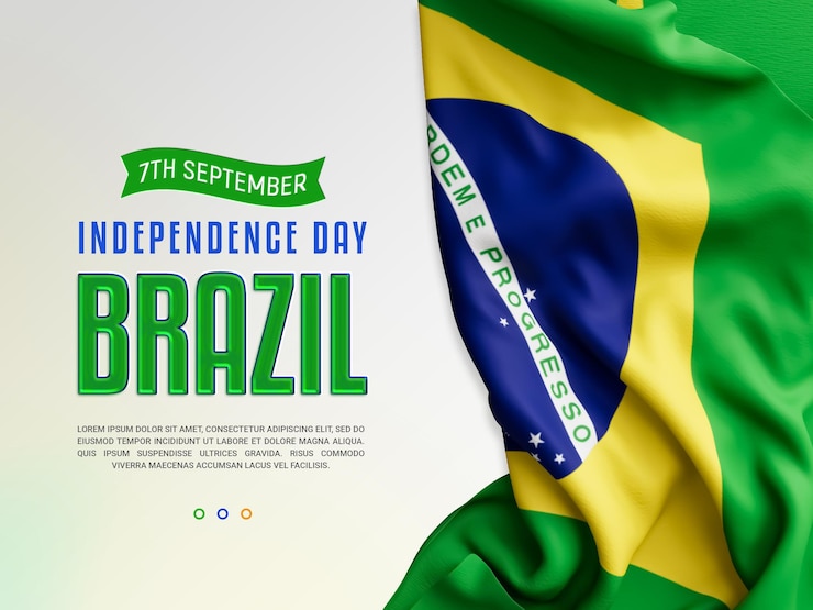 PSD gratuito plantilla de póster del evento del día de la independencia de brasil