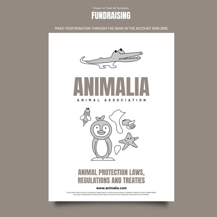 PSD gratuito plantilla de póster de evento de recaudación de fondos