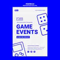 PSD gratuito plantilla de póster de videojuegos jam fest