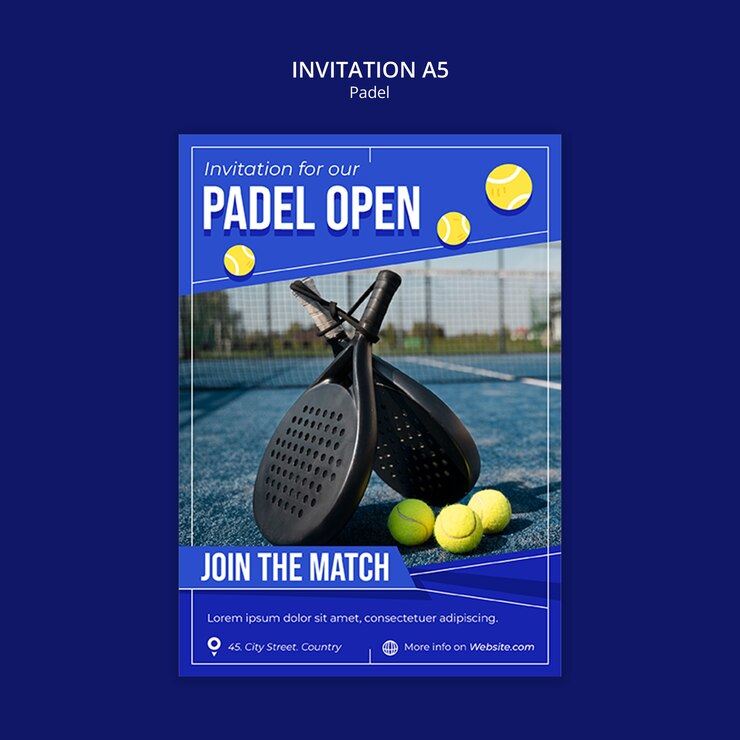 PSD gratuito plantilla de práctica de tenis