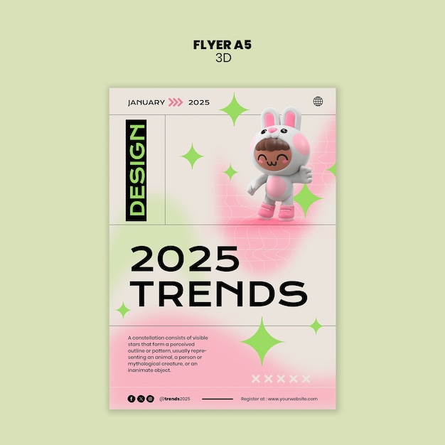 plantilla de presentación de diseño 3D