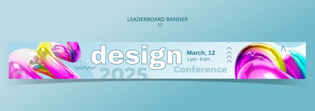 plantilla de presentación de diseño 3D