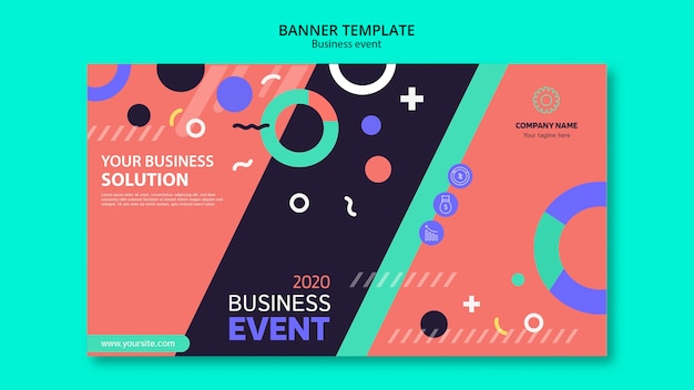 Plantilla profesional para evento empresarial