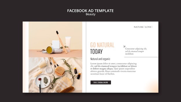 PSD gratuito plantilla de promoción de redes sociales de belleza y cosmética