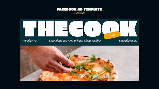 Plantilla de promoción de redes sociales de cocina y cocina