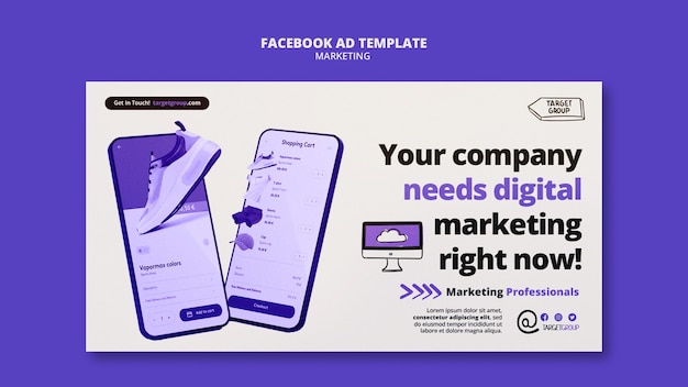Plantilla de promoción de redes sociales de soluciones de marketing creativas para empresas