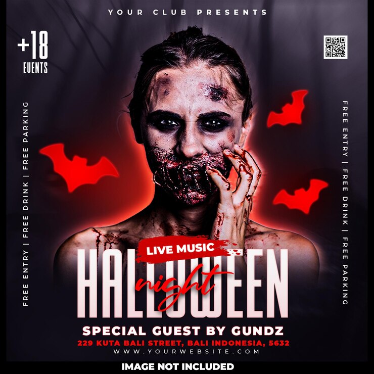 PSD gratuito plantilla de publicación de instagram y redes sociales de venta de halloween