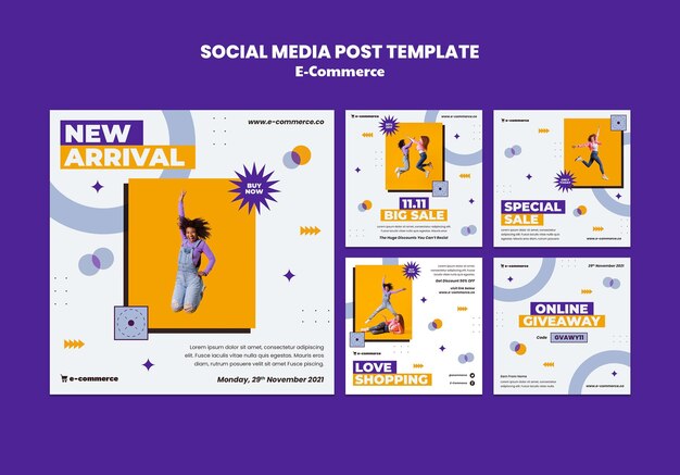 Plantilla de publicación de redes sociales de comercio electrónico