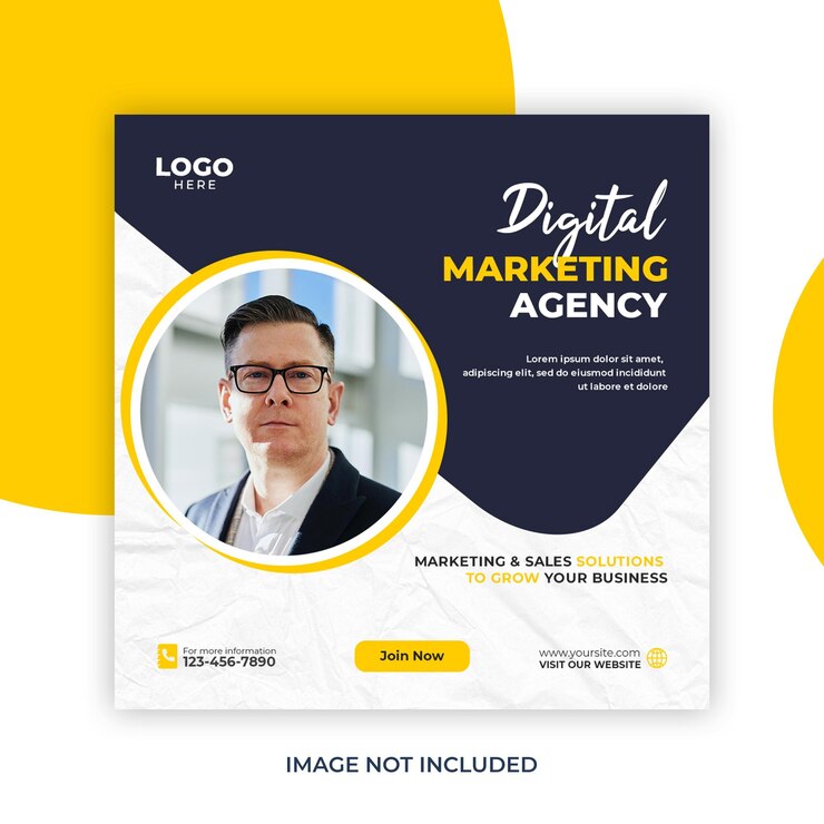 PSD gratuito plantilla de publicación en redes sociales de marketing digital y banner web corporativo