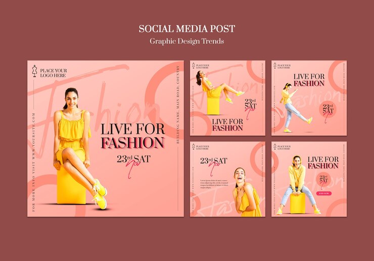 PSD gratuito plantilla de publicación de redes sociales de tienda de moda