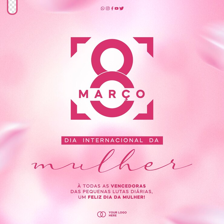PSD gratuito plantilla de redes sociales del día de la mujer dia internacional da mulher en brasil