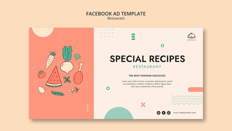 PSD gratuito plantilla de restaurante asiático de diseño plano