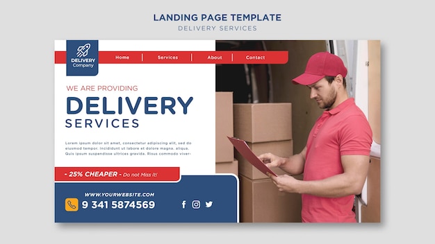 Plantilla de servicios de entrega de página de destino