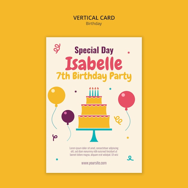 plantilla de tarjeta de felicitación de cumpleaños
