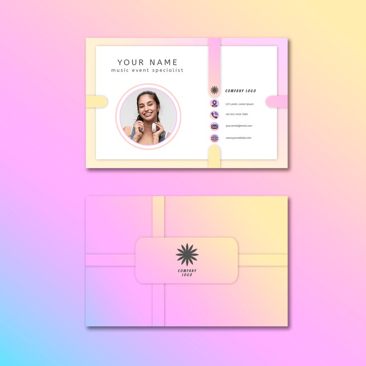 PSD gratuito plantilla de tarjetas de presentación de espectáculos musicales