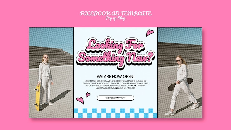 PSD gratuito plantilla de la tienda pop-up de facebook