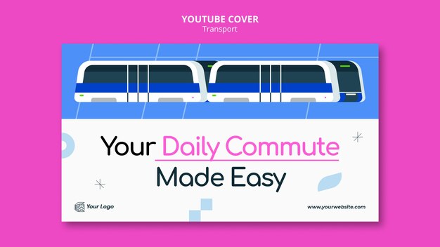 Plantilla de transporte de diseño plano