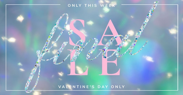 Plantilla de venta final de San Valentín psd anuncios de redes sociales editables