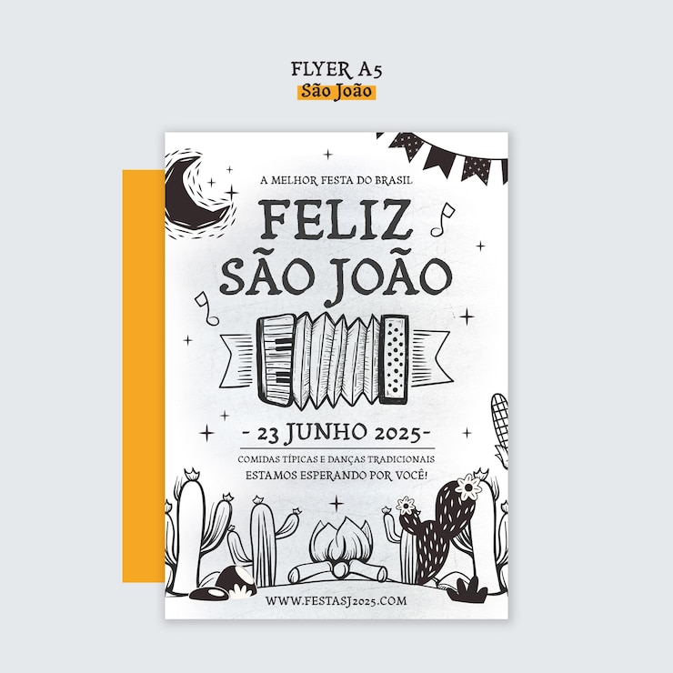 PSD gratuito plantilla de volante del festival de são joão