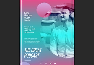 Flyer de podcast