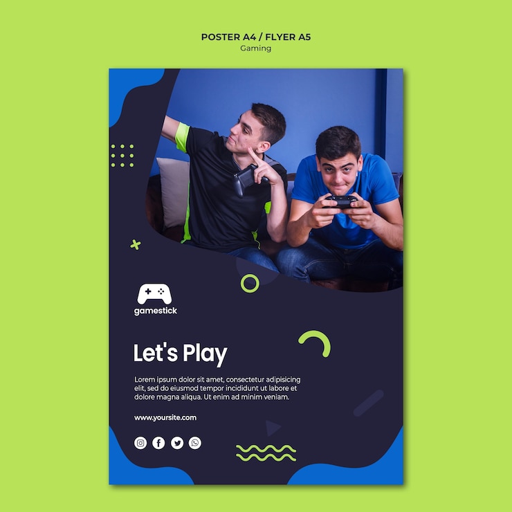 PSD gratuito plantilla de volante de videojuegos