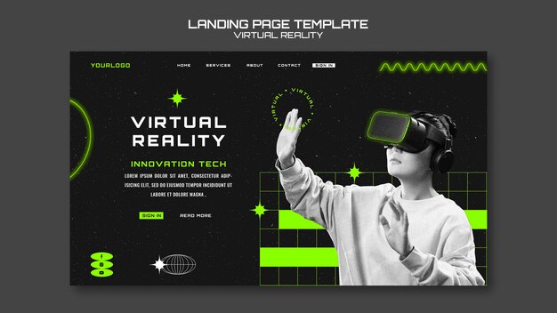 Plantilla web de realidad virtual