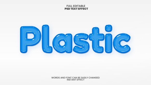 Plastic teksteffect