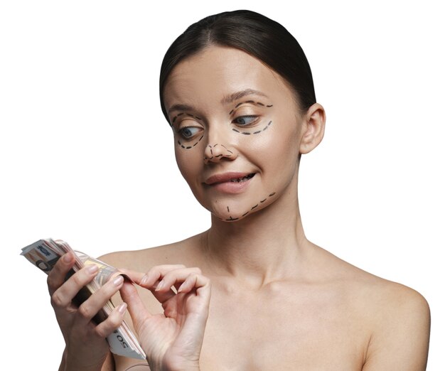 Plastische chirurgie voor vrouwen concept