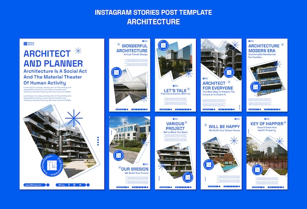 Gratis PSD platte ontwerp architectuursjabloon