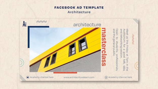 Gratis PSD platte ontwerp architectuursjabloon