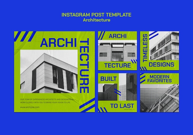 Gratis PSD platte ontwerp architectuursjabloon