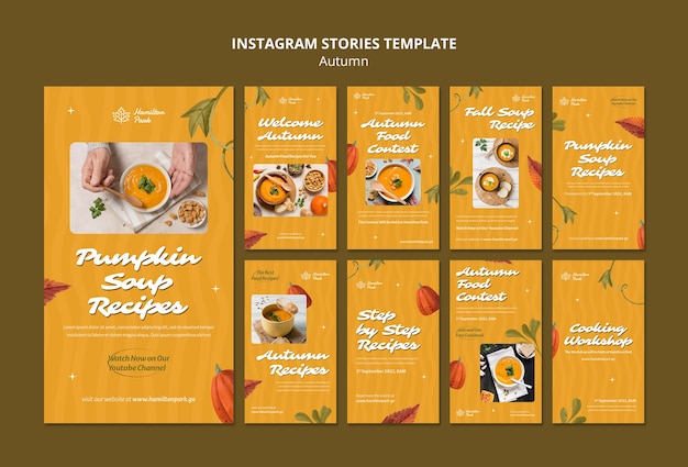 Gratis PSD platte ontwerp herfst sjabloon