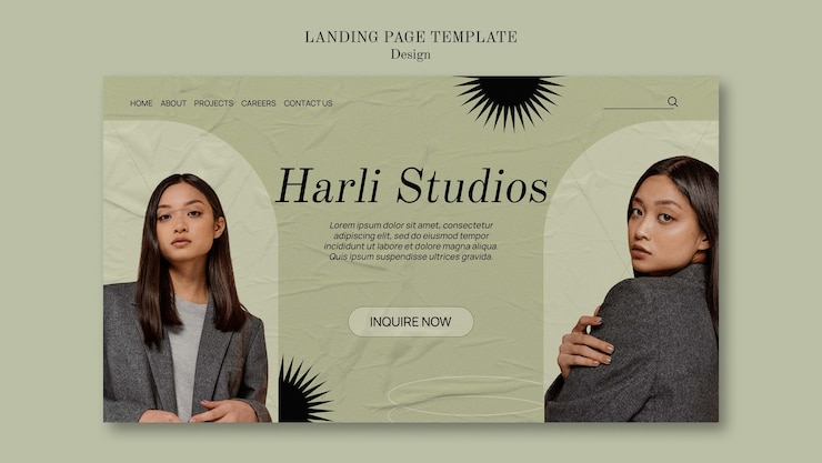 Gratis PSD platte ontwerp ontwerpsjabloon