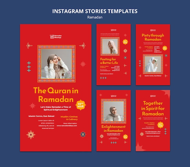 Gratis PSD platte ontwerp ramadan sjabloon