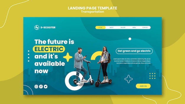 Gratis PSD platte ontwerp transportsjabloon