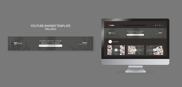 Platte ontwerp wellness-sjabloon