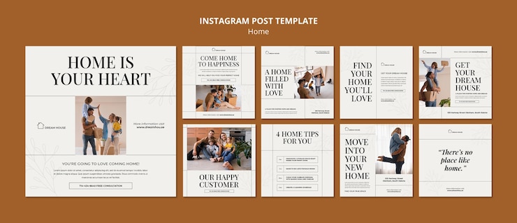 Gratis PSD platte ontwerpsjabloon voor huisdecoratie