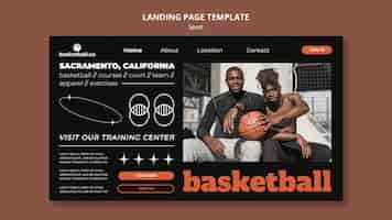 Gratis PSD platte sport ontwerpsjabloon