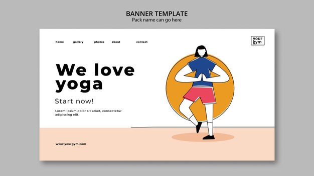 Platte sport ontwerpsjabloon