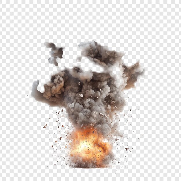Una poderosa explosión Una imagen dramática de una explosión intensa
