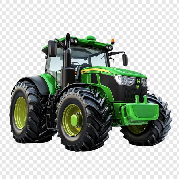 Poderoso tractor verde John Deere Máquinas agrícolas modernas